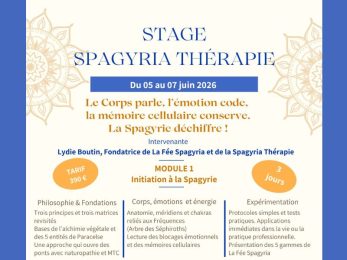 stage formation spagyrie module 1 juin 2026